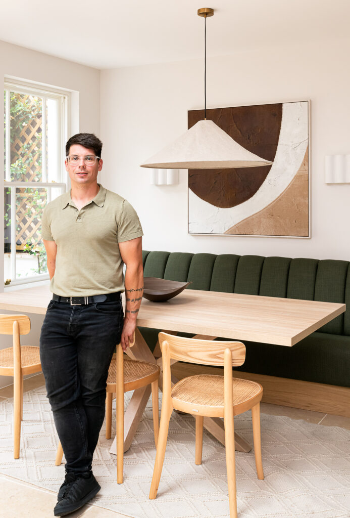 Tomas warehouse operative at LJ interiors at a london home staging
