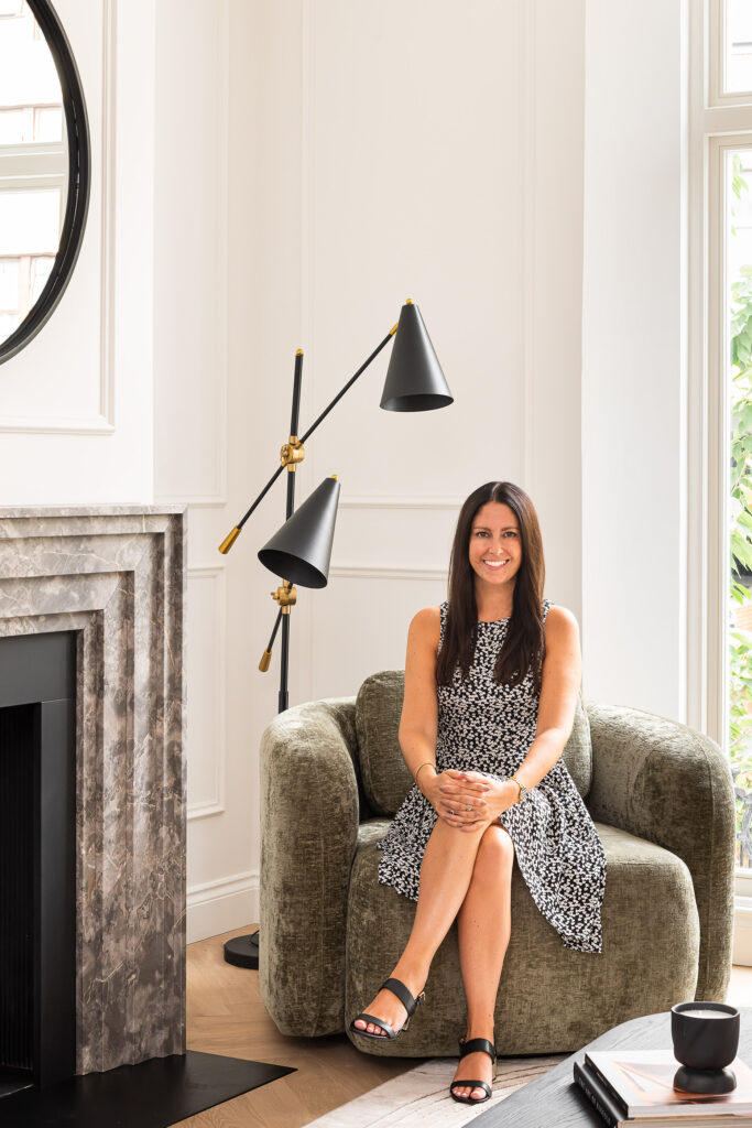 Emma Business development manager at LJ interiors at a london home staging