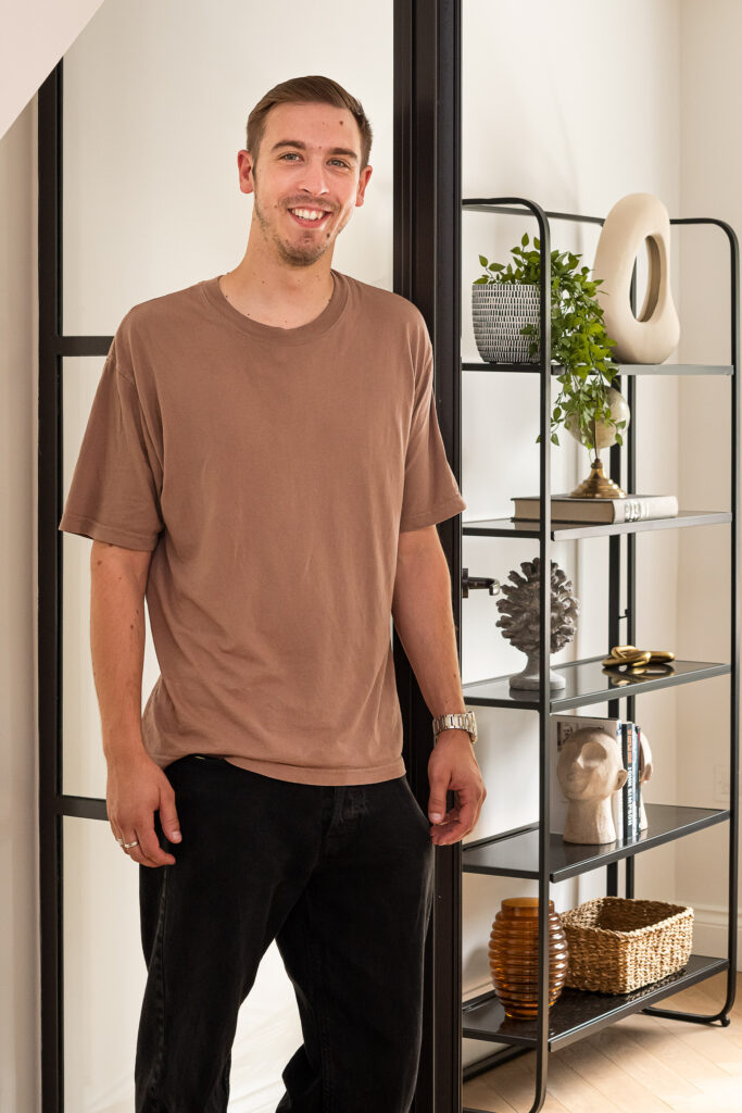 Josh from LJ interiors warehouse manager at a london home staging
