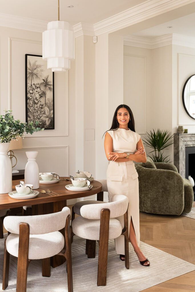 Chrysoula LJ interiors headshot image interior designer at london home staging