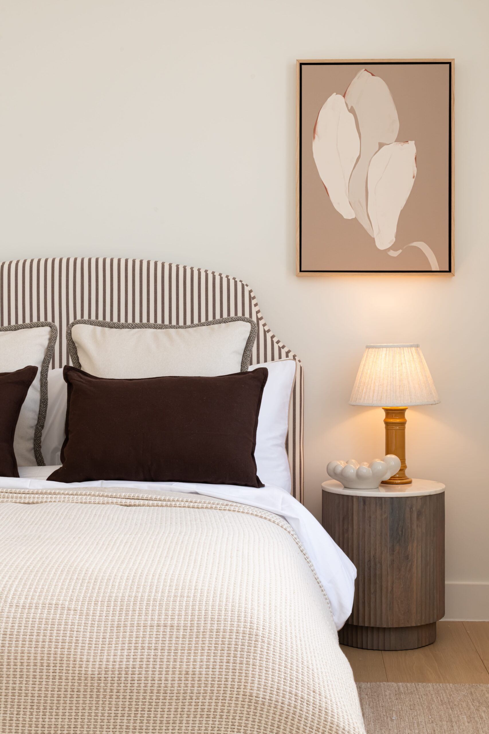 bespoke furniture package for kensington apartment with luxury neutral interior styling