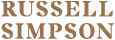 russell-simpson logo in brown text